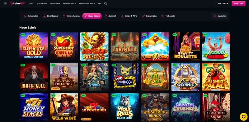 Neue Spiele im Online Casino in Österreich