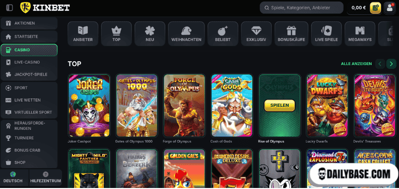 Spielen und 100% Casino Bonus