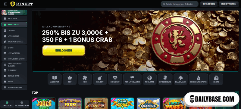400% Bonus Casino auswählen