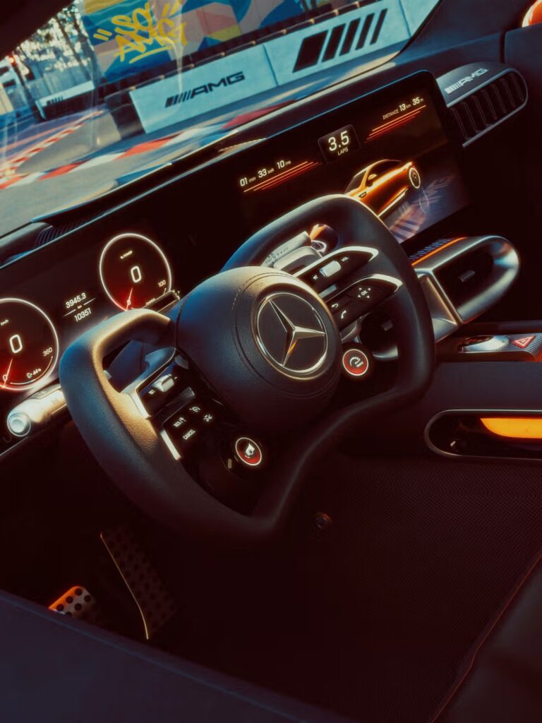 Concept AMG GT XX von Mercedes AMG - Cockpit und Lenkrad