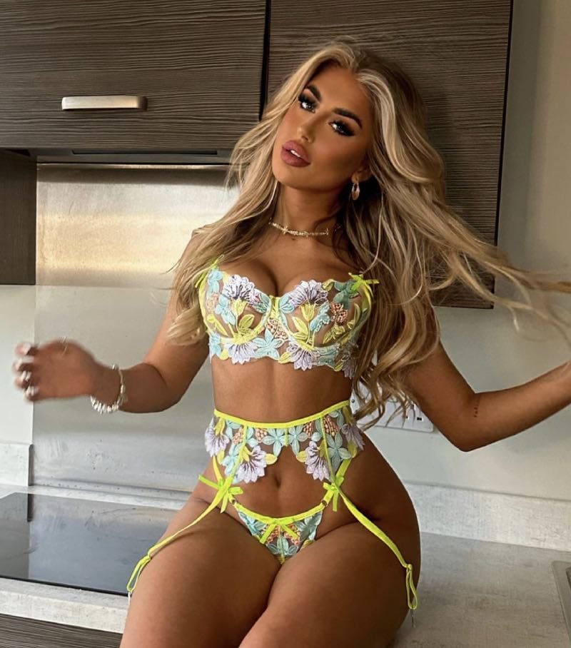 Yellow lingerie