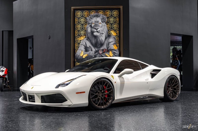 White Ferrari with Options