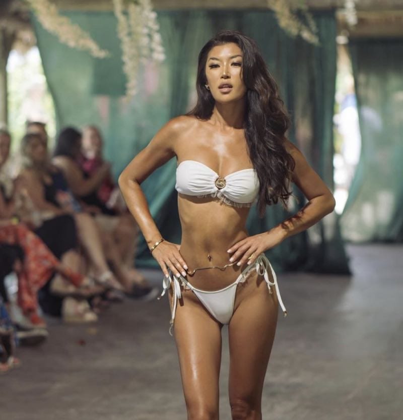 Sexy bikini catwalk