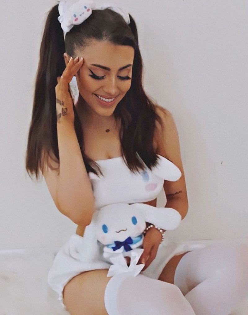 Paige in white