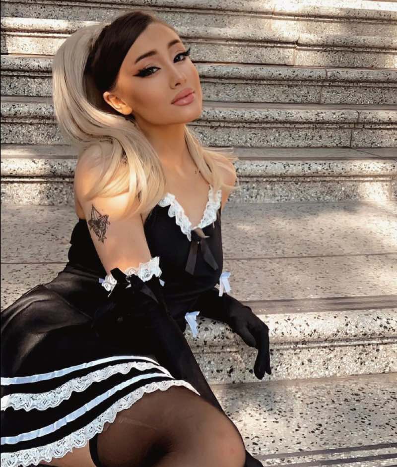 Paige in sexy maid outfit
