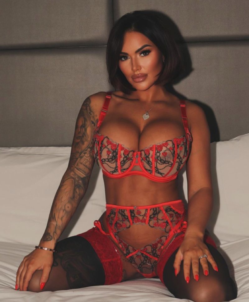 Gemma pink lingerie