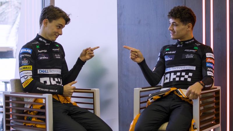 Lando Norris and Oscar Piastri