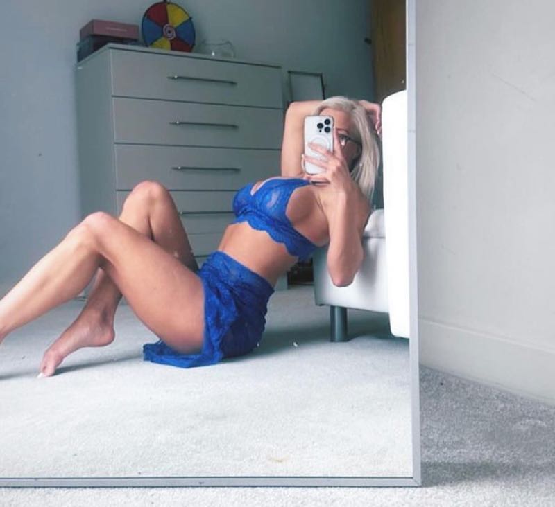 Lauren in blue