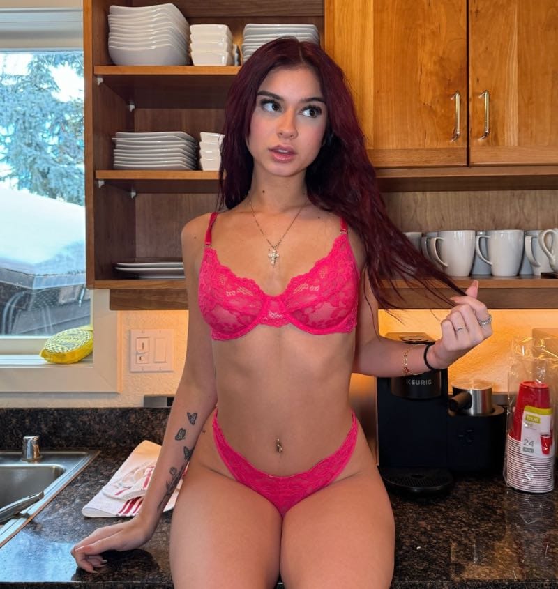 Andie in pink