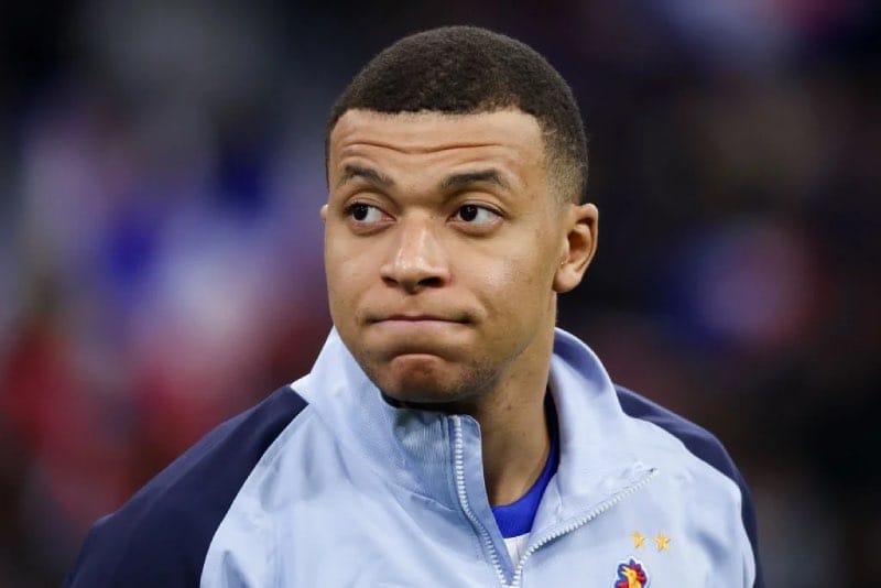 Kylian Mbappe in Football outfit