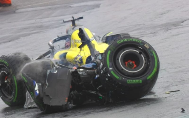 Alex Albon Crash Brazilian GP