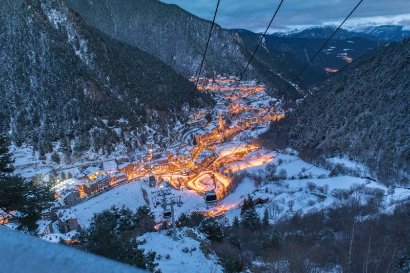 Andorra during winter