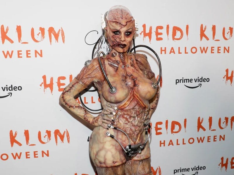 Heidi in Alien costume