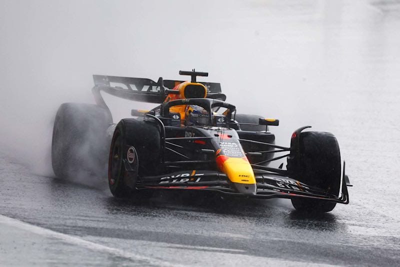 Max Verstappen in rain
