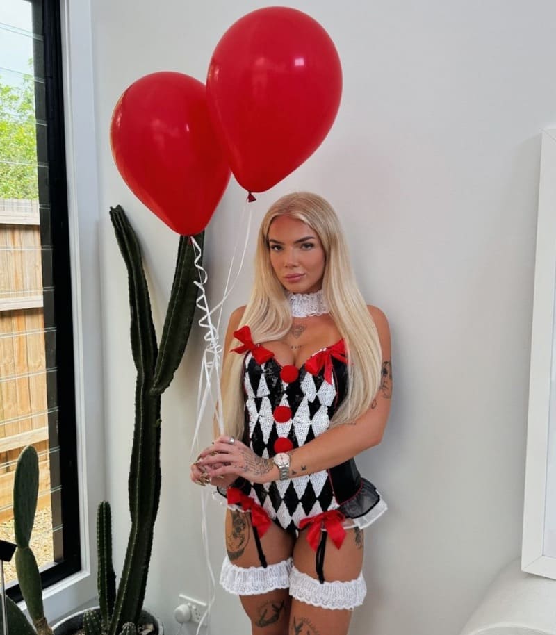 Tasha in halloween costume