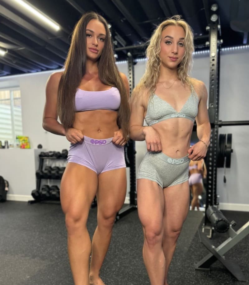Kim and friend in sexy outfit