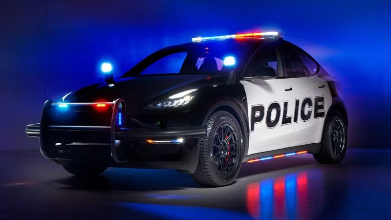 Tesla police car