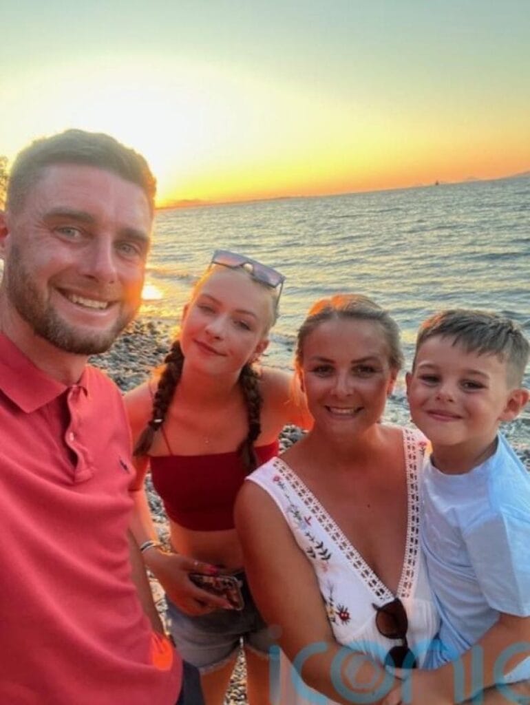 Dan, harry six year old and rest of family helping children