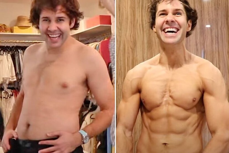 David before and after