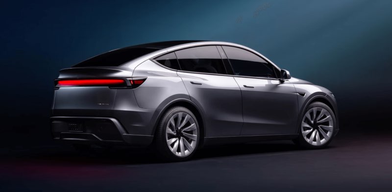 New Tesla Model Y backside
