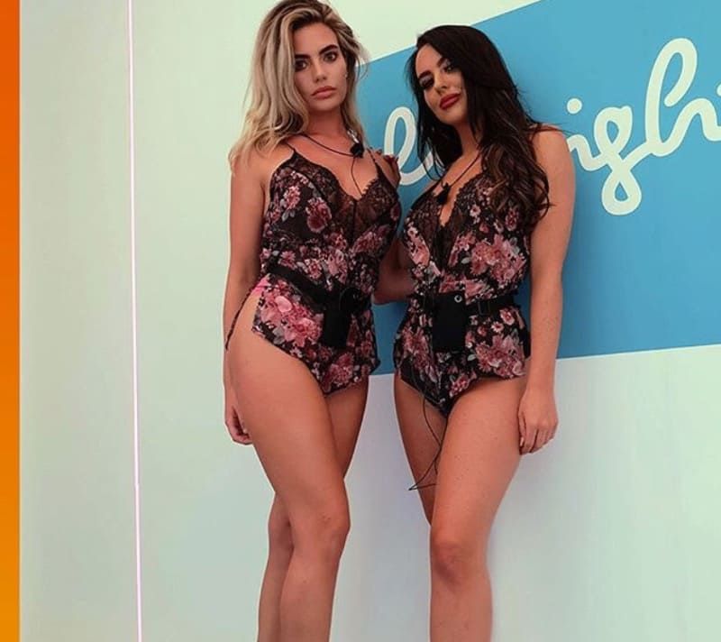 Babes in black matching lingerie sets
