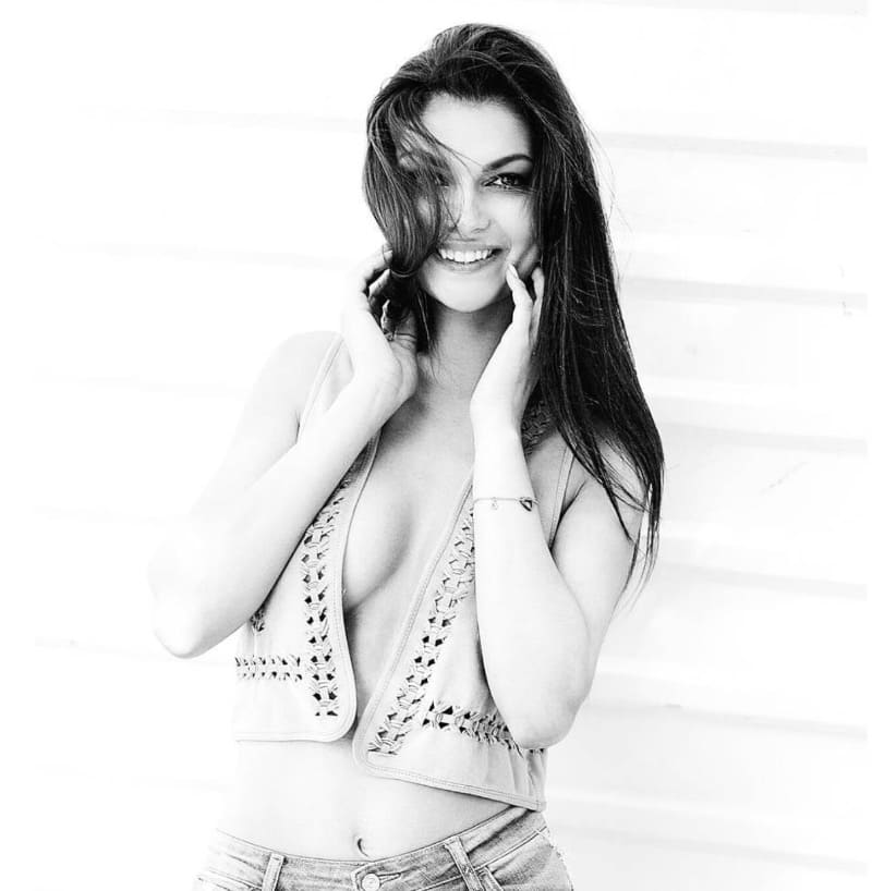 Eliza in black and white
