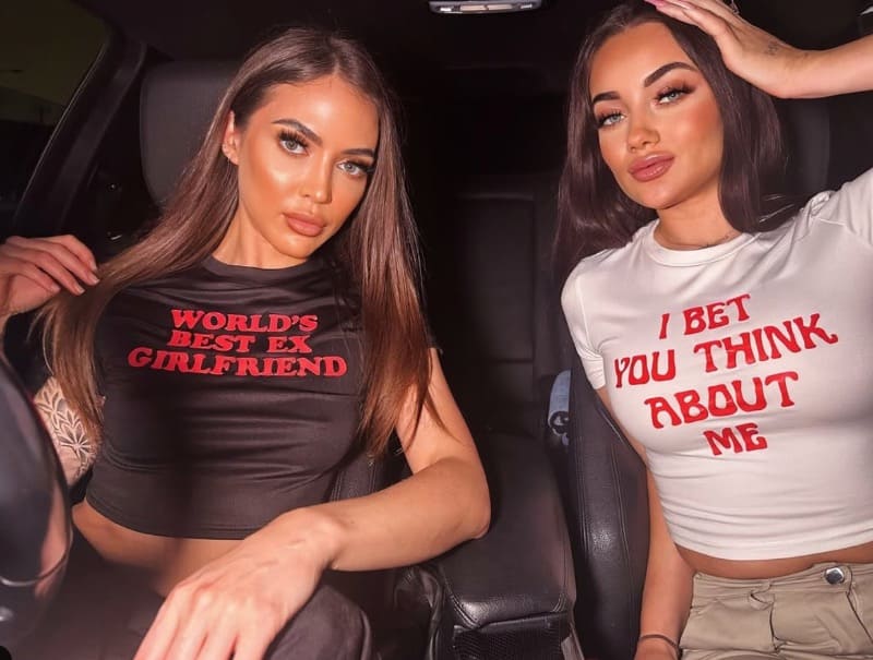 Leila and friend in car