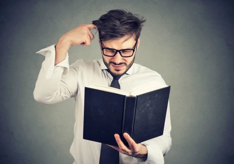 Man with book 