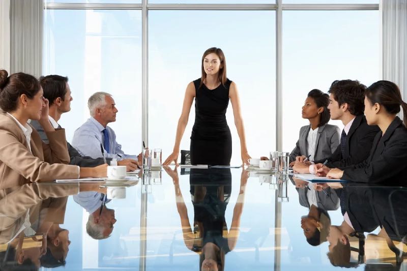 CEO in front of people as highest paid job