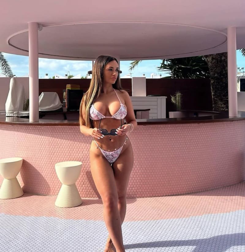 Clara in bikini with massive tits