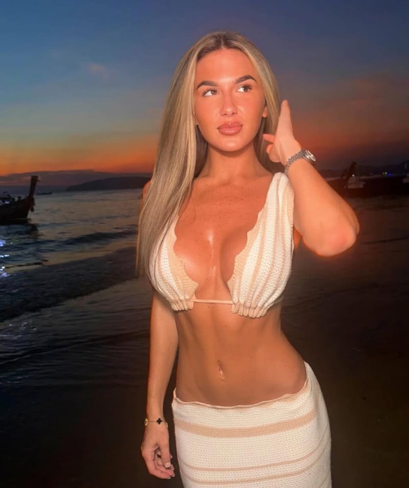 Angelique on beach