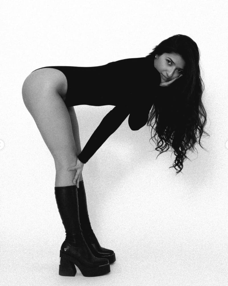 Priyanka in sexy black and white outfit