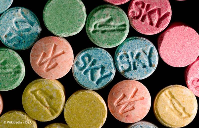 Pills on table