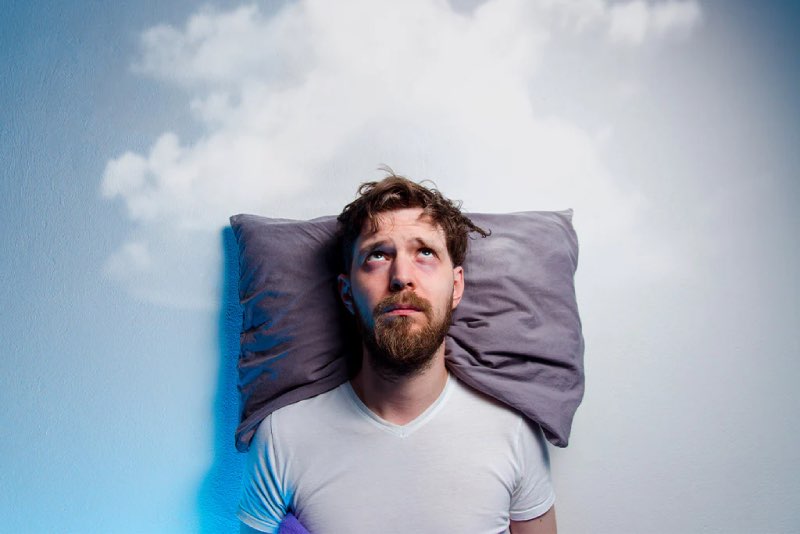 Person with recurring dreams