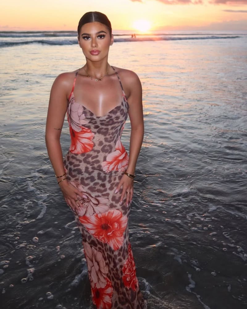 Sexy lady in dress
