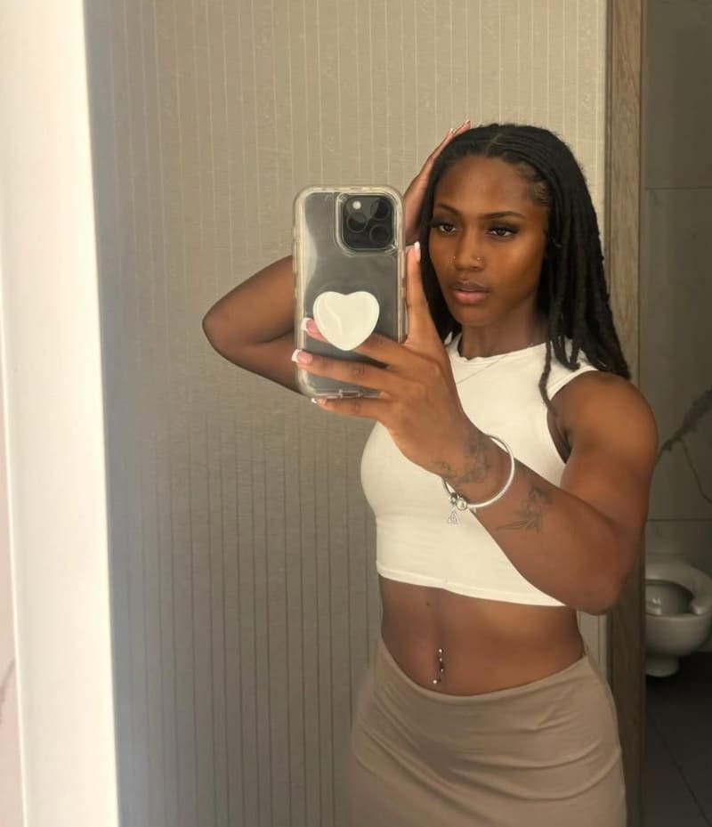 Babe in white top