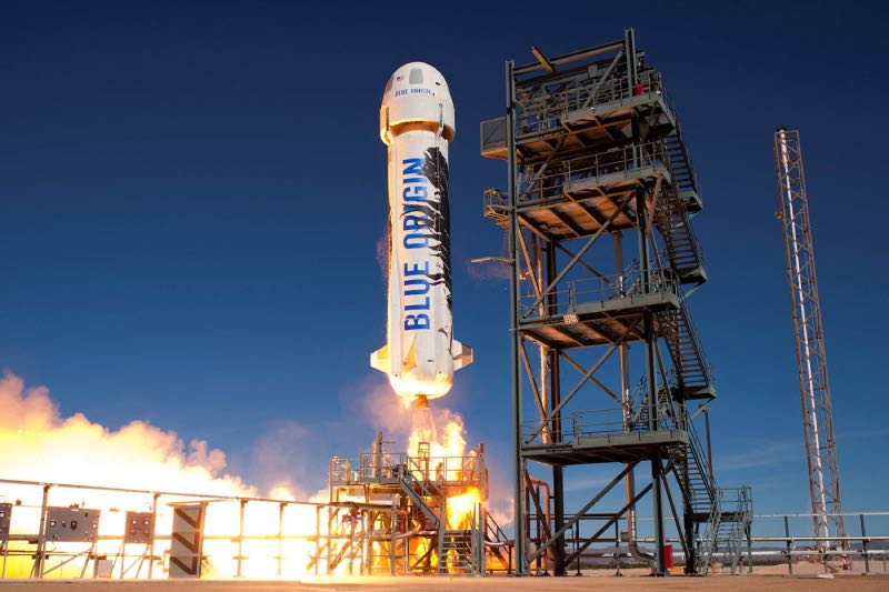 Blue origin Shepard rocket with Katy Perry on board 