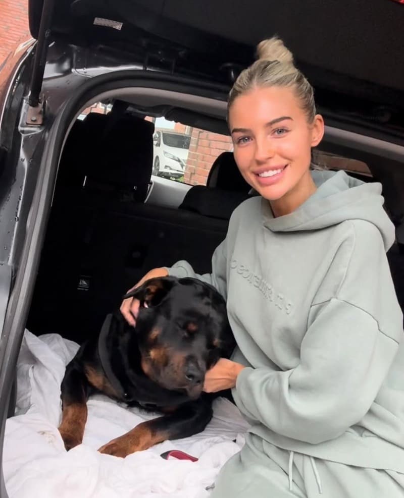 Babe with dog