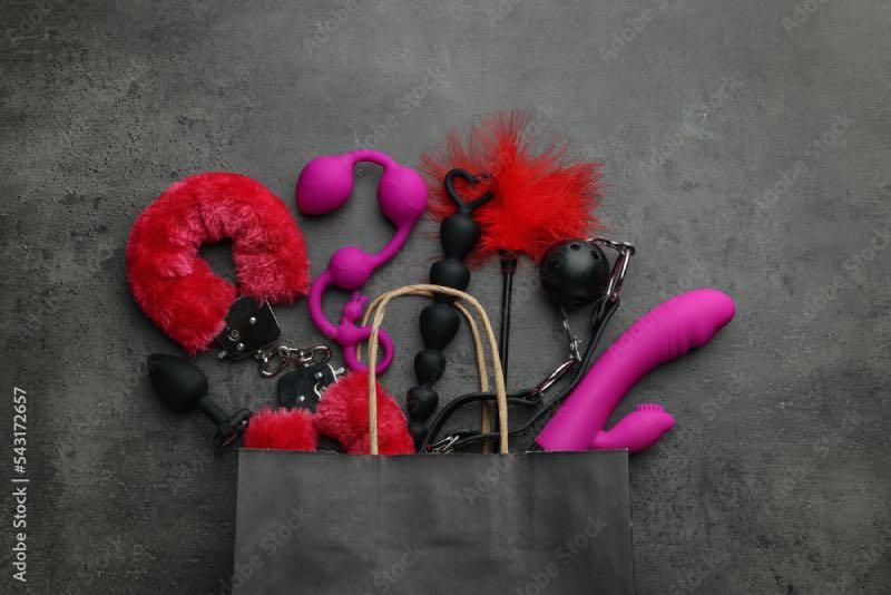 Sex toys in bag