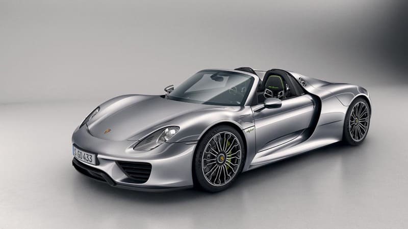 Grey Porsche 918 Spyder holy trinity
