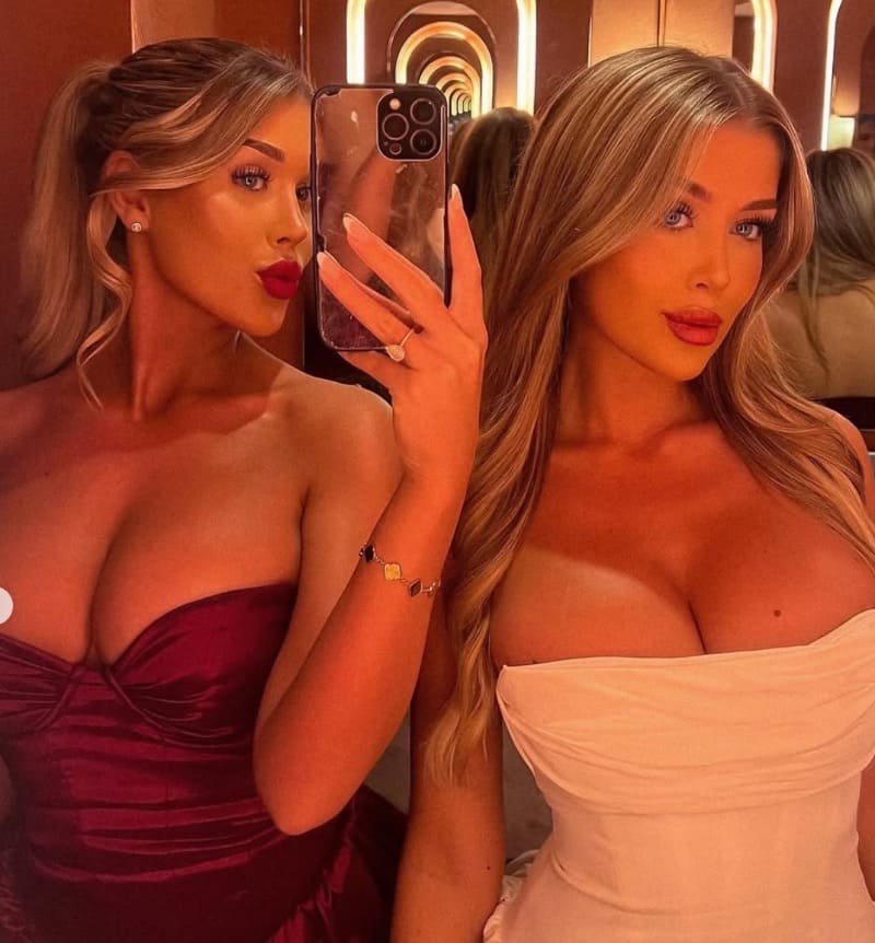 Jessica and sister with massive tits