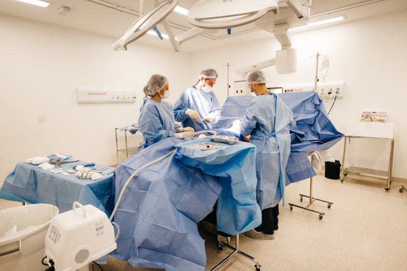Doctors are saving someone from life-threatening condition