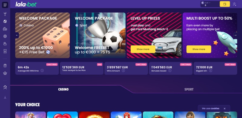 Lalabet Homepage