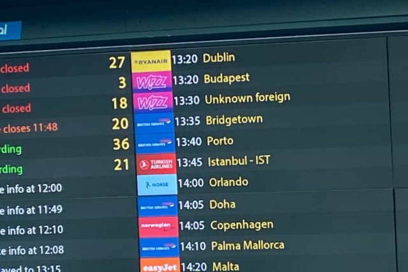 Mystery Flight gate