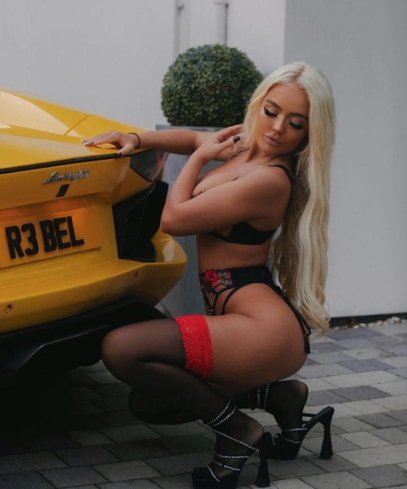Belle met auto