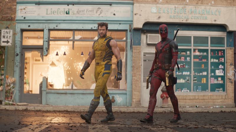 Deadpool walking 