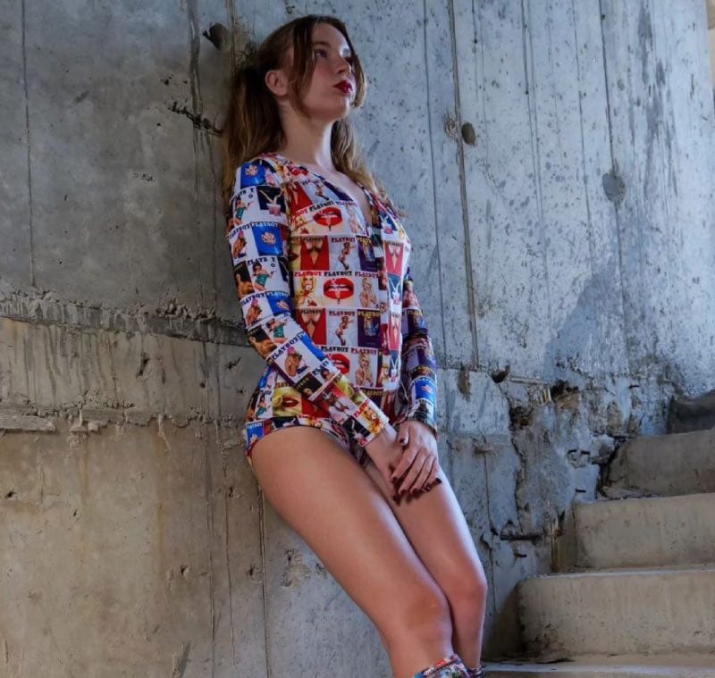 Jacky in playboy outfit