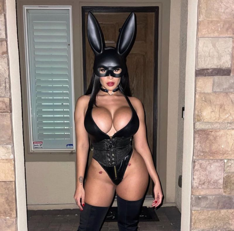 Thalia in bunny outfit