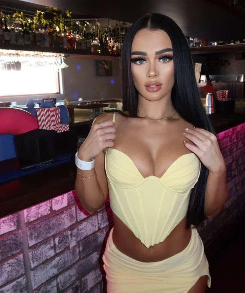 Geel lingerie topje 