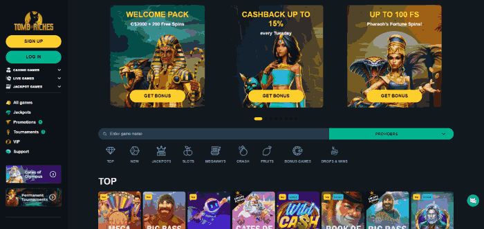 Tomb Riches: Top mobiele ervaring legaal casino